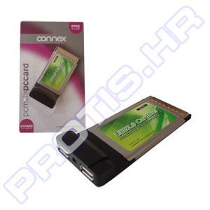 PCMCIA USB 2.0 2-Port, CONNEX
