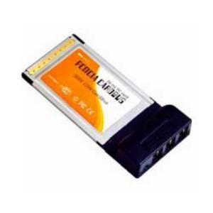Firewire PCMCIA card 3-port