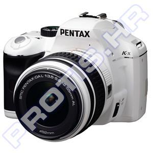 Digitalni fotoaparat Pentax K-X KIT 18-55 WHITE - LimitedEdition - po narudžbi