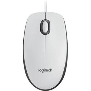 Logitech M100 žičani optički miš, bijela