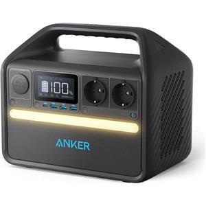 Anker Powerhouse 535 LiFePO4 512Wh, do 500W, prijenosni punjač, 2xAC utikača, 3×USB-A, 1×USB-C, 1x auto utikač, Ambient svijetlo, A1751311
