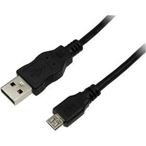 USB 2.0 kabel A->B Micro M/M 5,0m, crni