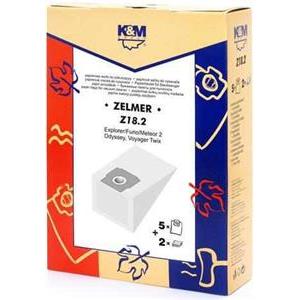Worki K&M Z18.2 Zelmer Meteor II 5szt + 2 filtry