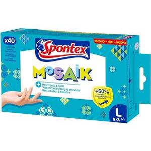 Spontex Einmalhandschuhe Mosaik 40er Pack Gr. 8