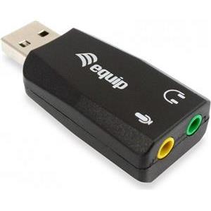 Equip Soundkarte USB 2x3.5mm stereo Mic-In Line-Out extern