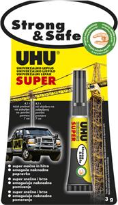 Ljepilo trenutačno 3g Super Strong&Safe UHU L0180020 blister
