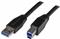 StarTech.com 5m 15 ft Active USB 3.0 USB-A to USB-B Cable - M/M - USB A to B Cable - USB 3.1 Gen 1 (5 Gbps) (USB3SAB5M) - USB cable - 5 m