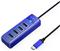 USB-C hub 4-port, USB 3.0, 0.15m, blue, ORICO PW4U-C3-015