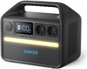 Anker Powerhouse 535 LiFePO4 512Wh, do 500W, prijenosni punjač, 2xAC utikača, 3×USB-A, 1×USB-C, 1x auto utikač, Ambient svijetlo, A1751311