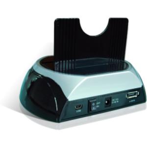 SATA 2.5''-3.5'' HDD Docking station USB 2.0+eSATA, One Touch Backup