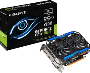 Grafička kartica Gigabyte GeForce GTX 960 GDDR5 4GB/128bit, 1190MHz/7010MHz, PCI-E 3.0 x16, HDMI, 2x DVI, DP, WINDFORCE 2X Cooler(Double Slot), Retail