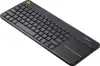 Tipkovnica Logitech K400+ Wireless Touch, bežična, crna, uni
