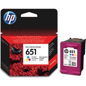 HP 651 Tri-colour Ink Cartridge 