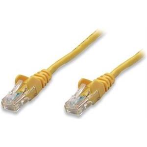 Kabel mrežni Intellinet, Cat6, U/UTP, RJ45-M/RJ45-M, 0.5 m, žuti