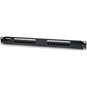 INTELLINET Cat6 Patch Panel, 16-Port, UTP, 1U