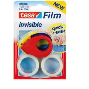 Traka ljepljiva nevidljiva 19mm/10m +Easy stalak Tesa blister!!