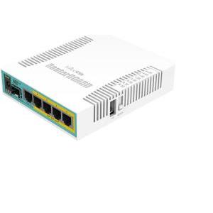 MikroTik (RB960PGS) 5-port Gigabit PoE Router, HEX POE