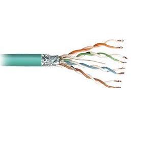 Transmedia SFTP-Cable, Stranded Wire, CAT5e. green, on spool, 100 m