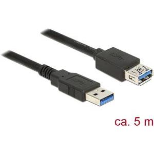 Kabel DELOCK, USB 3.0-A (M) na USB 3.0-A (Ž), produžni, 5 m