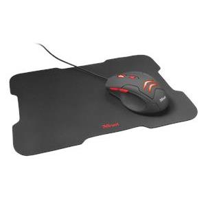 Miš TRUST Ziva Gaming, optički, LED, 3000dpi, USB, crni, sa podlogom