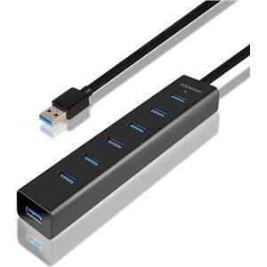 AXAGON HUE-SA7BP 7x USB3.0 Hub, Charging + AC Adapter