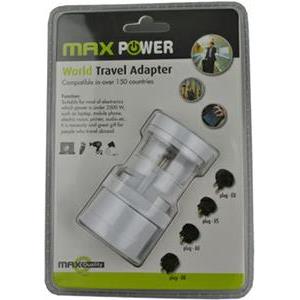 MAXPOWER ADAPTER UNIVERZALNI PUTNI WP-3UT BIJELI