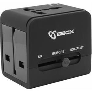 SBOX univerzalni putni adapter + USB punjač TA-23 2.1A