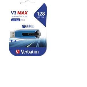 Verbatim USB3.0 Store'n'Go V3 128GB Max High Performance USB Drive (R/W: 400/200MB/sec)