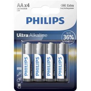 PHILIPS BATTERY AA - ULTRA ALKALINE BLISTER 4 PCS (LR6)