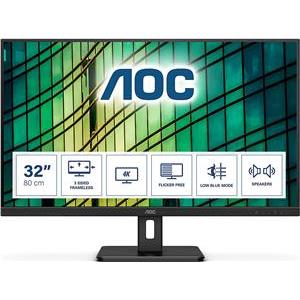 80cm/31,5 (3840x2160) AOC Essential-Line U32E2N 16:9 4ms HDMI DisplayPort VESA Speaker 4K UHD Black