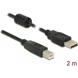 Kabel DELOCK, USB 2.0, USB-A (M) na USB-B (M), 2.0 m (za printer)