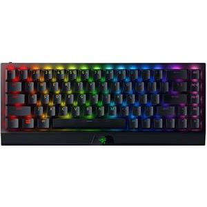 Tipkovnica RAZER BlackWidow V3 Mini HyperSpeed, bežična, mehanička, Yellow, RGB, UK Layout, crna, USB-C