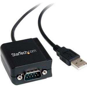 StarTech.com USB to Serial Adapter - Optical Isolation - USB Powered - FTDI USB to Serial Adapter - USB to RS232 Adapter Cable (ICUSB2321FIS) - serial adapter - USB - RS-232