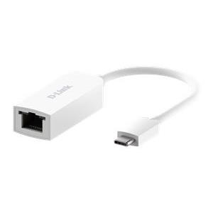 D-Link USB-C to 2.5G Ethernet Adapter DUB-E250, Wired, USB Type-C, Ethernet, 2500 Mbit/s, White