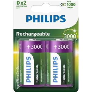 PHILIPS BATTERY D CHARGING 1,2V, 3000mAh