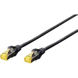 DIGITUS patch cable - 10 m - black