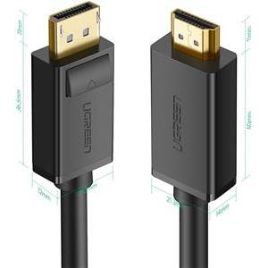 Ugreen DP to HDMI cable (MM) 3m