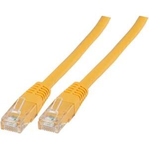 U/UTP prespojni kabel Cat.6 PVC CCA AWG24, žuti, 0,5 m