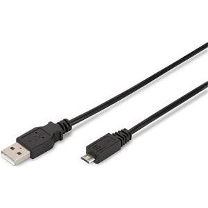 Cable USB-A 2.0 to Micro-USB, 1m, black, Ewent