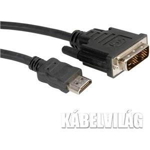 DVI Cable DVI-M - HDMI-M, 5.0 m, Retail