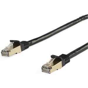 StarTech.com 5m CAT6a Ethernet Cable - Black RJ45 Shielded Cable Snagless - patch cable - 5 m - black