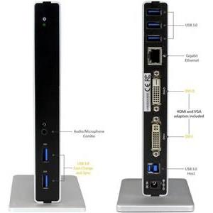 StarTech.com Dual 4K Docking Station - USB C and A (3.0) - Dual Monitor DisplayPort + HDMI Dock for Mac & Windows Laptops (DK30A2DH) - docking station - 2 x HDMI