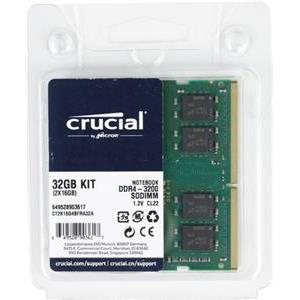 Crucial 32GB DDR4 Kit SO-DIMM CT2K16G4SFRA32A 3200, (16GBx2)