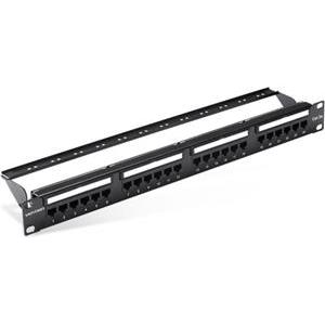 Vention Cat.5E UTP 24 Ports Keystone Patch Panel Black