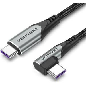 Vention USB 2.0 C Male Right Angle to C Male 5A Cable 1M Gray