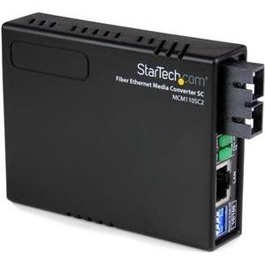 StarTech.com 10/100 Multi Mode Fiber Ethernet Media Converter SC 2 km - fiber media converter - 10Mb LAN, 100Mb LAN