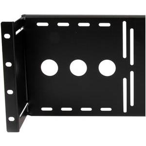 StarTech.com 4U Universal VESA LCD Monitor Mounting Bracket for 19-inch Rack or Cabinet - TAA Compliant - Cold-Pressed Steel Bracket (RKLCDBK) - bracket