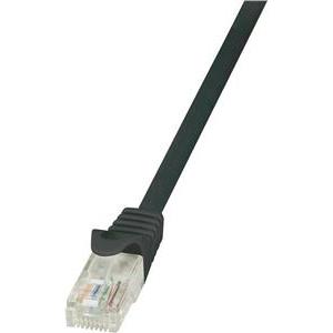 U/UTP prespojni kabel Cat.5e PVC CCA AWG26, crni, 2,0m