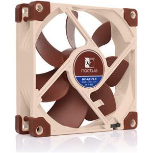 Noctua NF-A9 FLX, Fan, 9.2 cm, 1600 RPM, 17.1 dB, 64.6 cfm, Beige, Brown