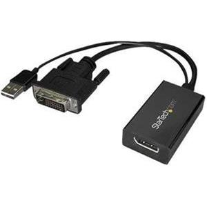 StarTech.com DVI to DisplayPort Adapter - USB Power - 1920 x 1200 - DVI to DisplayPort Converter - Video Adapter - DVI-D to DP (DVI2DP2) - display adapter - DVI-D to DisplayPort